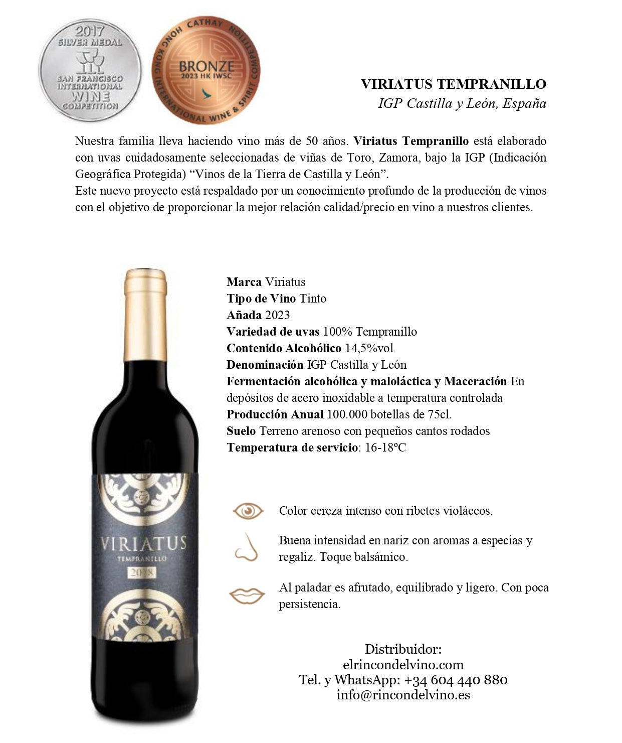 VIRIATUS TEMPRANILLO TINTO