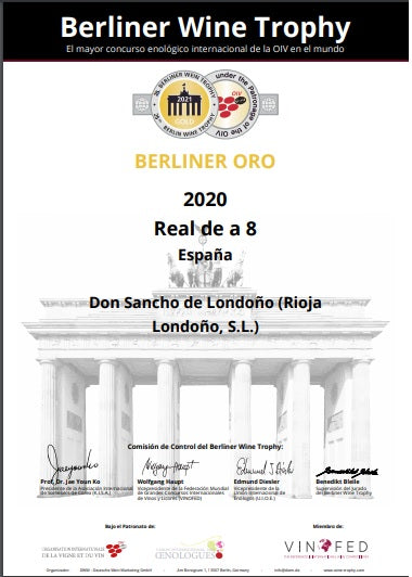 REAL DE A 8 TINTO JOVEN RIOJA - 12 BOTELLAS